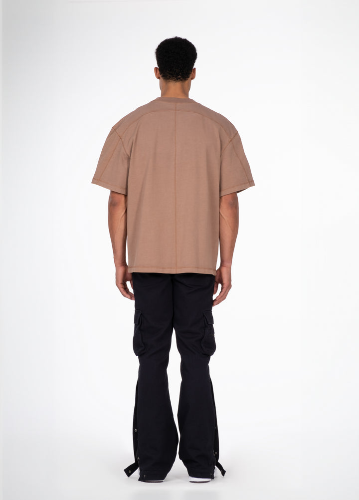 T-Shirt - Washed Otter Brown